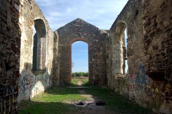 Clophill old church looking towards the east end March 2007
